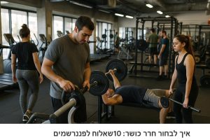 איך לבחור חדר כושר: 10 שאלות לפני שנרשמים